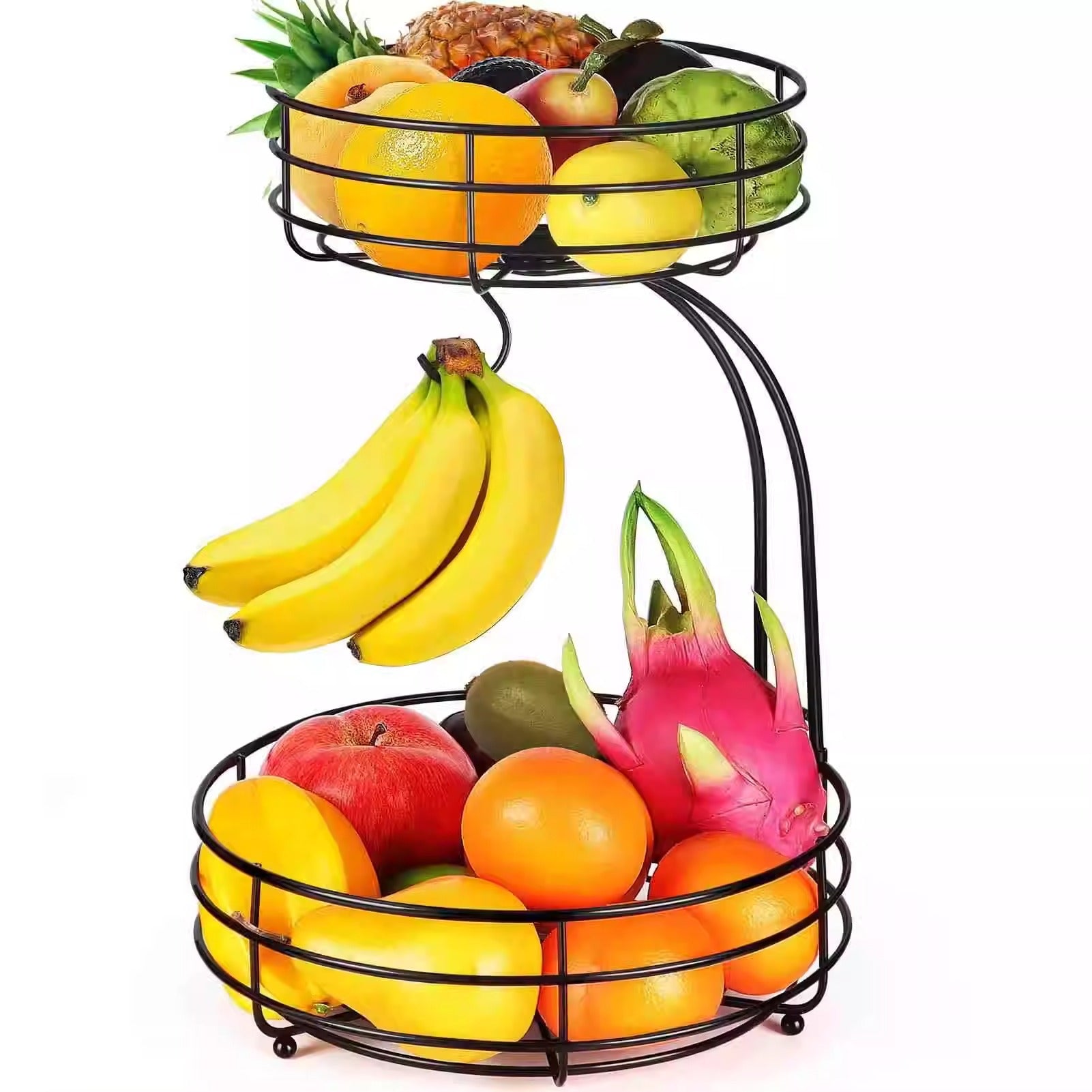 Double-layer Fruit Basket Restaurant Snack Storage Basket