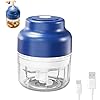 Electric Garlic Chopper with USB Rechargeable Design, Portable