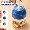Electric Garlic Chopper with USB Rechargeable Design, Portable